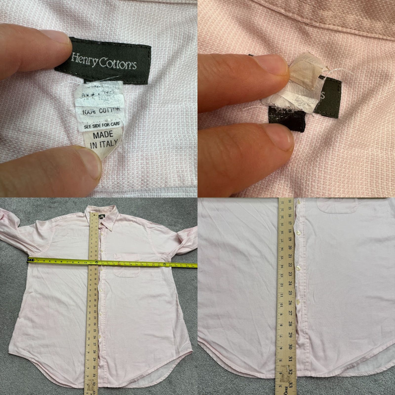 Pinko VINTAGE Henry Shirt Button-Down XL Pink Oxford Long Sleeve Mens 90s Classic Work Size US XL / EU 56 / 4 - 9 Thumbnail