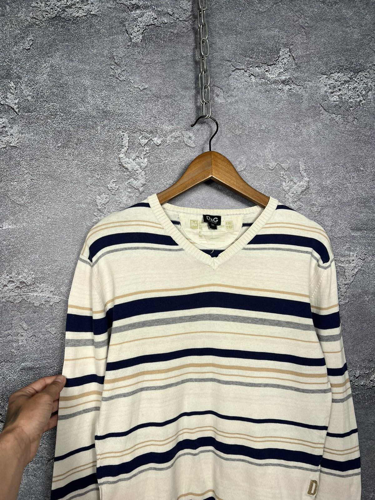 Dolce & Gabbana Vintage Dolce Gabbana V Check Jumper Sweater Size US M / EU 48-50 / 2 - 5 Thumbnail