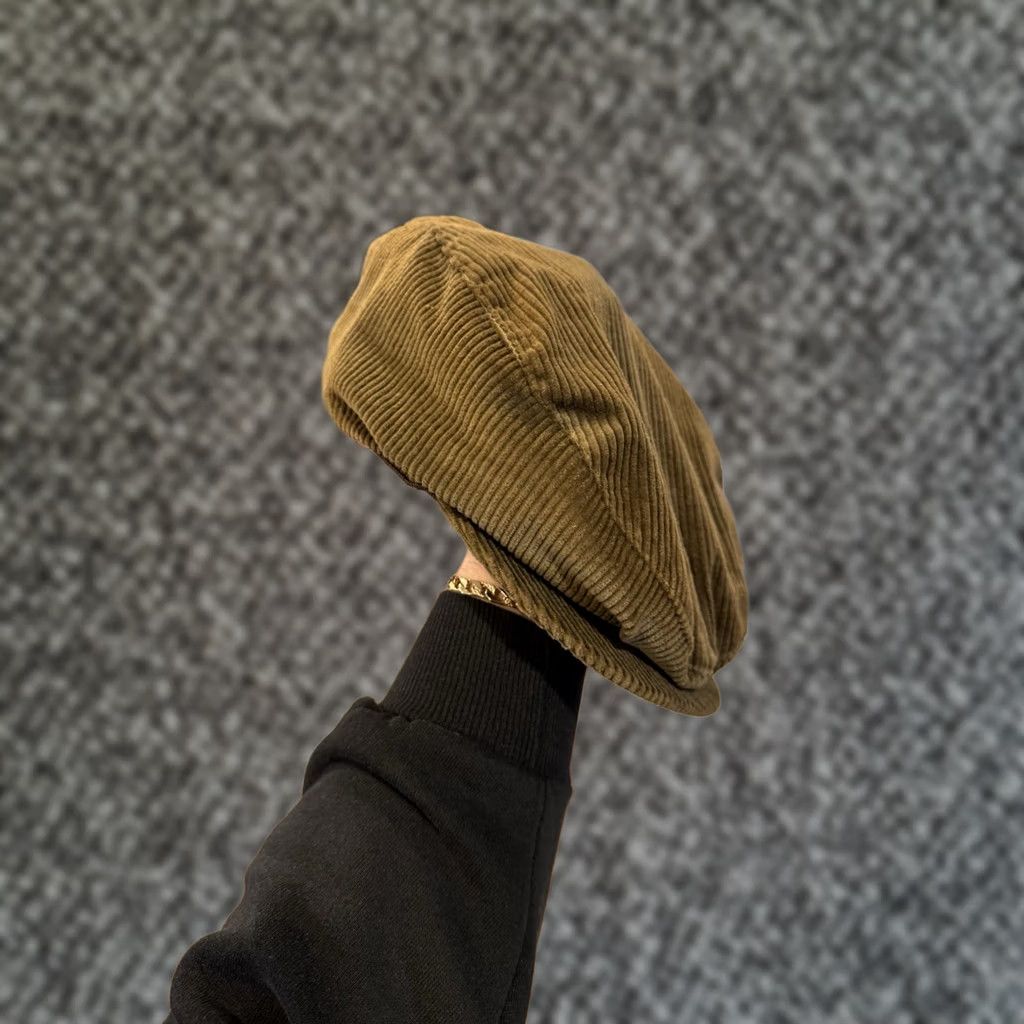 Kangol VINTAGE Kangol Green Corduroy Newsboy Cap OSFA USA Made in USA Size ONE SIZE - 1 Thumbnail