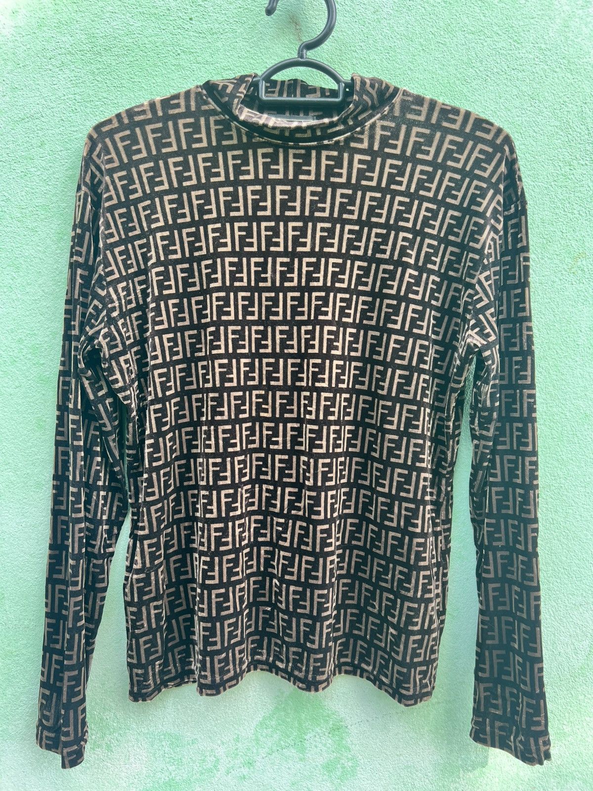 Fendi Fendi Jeans Roma Amor Zucca Monogram Mock Neck Long Sleeve Size M / US 6-8 / IT 42-44 - 6 Thumbnail