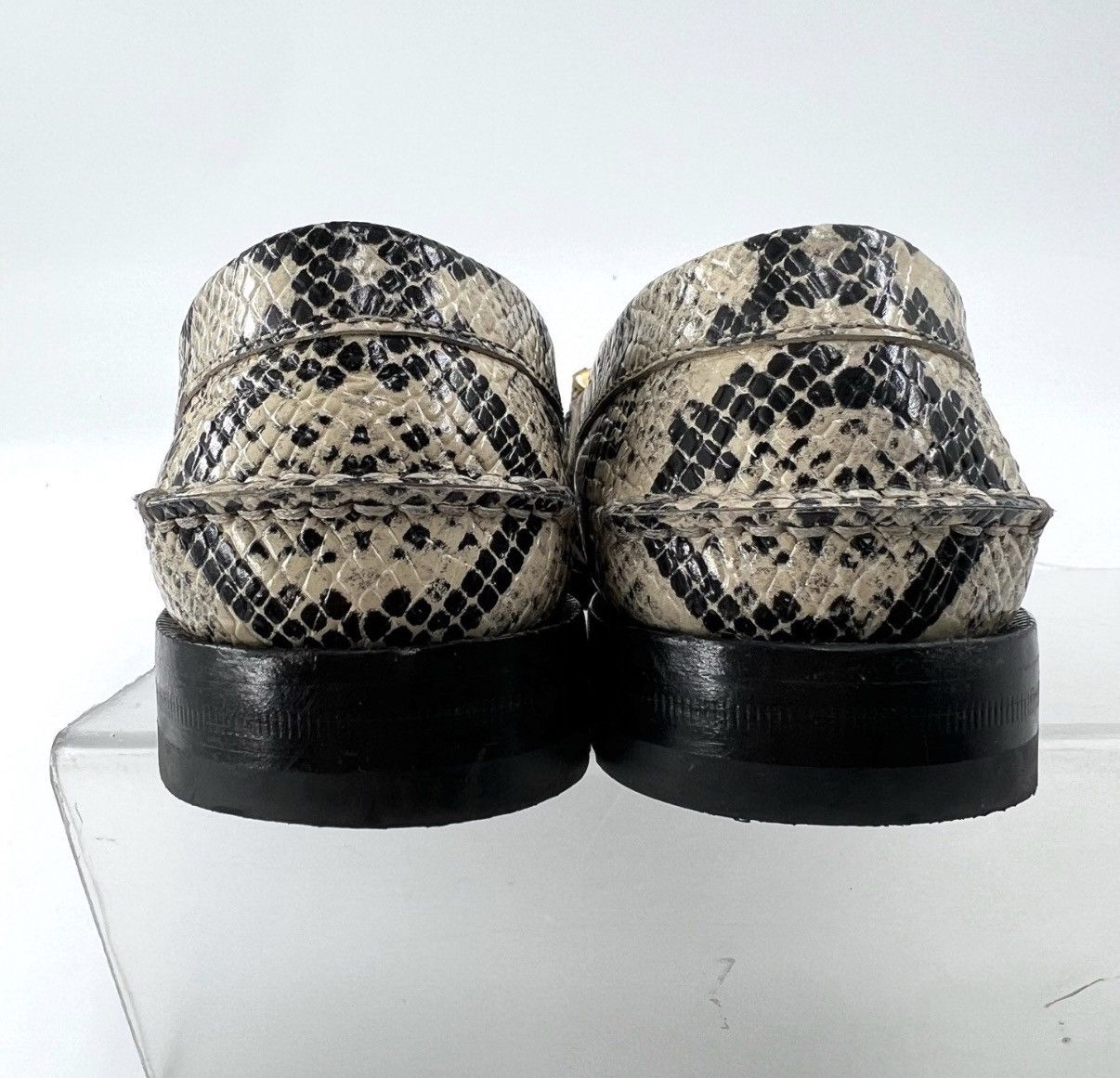 Gucci Gucci Women's Python Print Logo Loafer Flats K12 Size US 5 / IT 35 - 4 Thumbnail