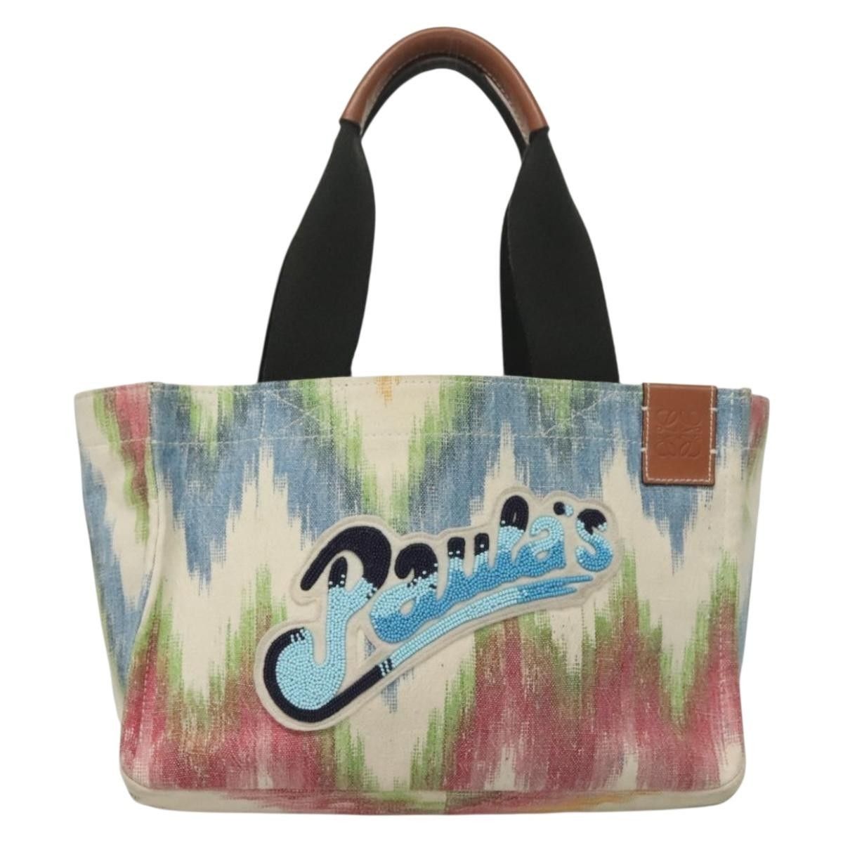 Loewe Loewe Paula's Ibiza Tote Embellished Printed Canvas Size ONE SIZE - 1 Thumbnail