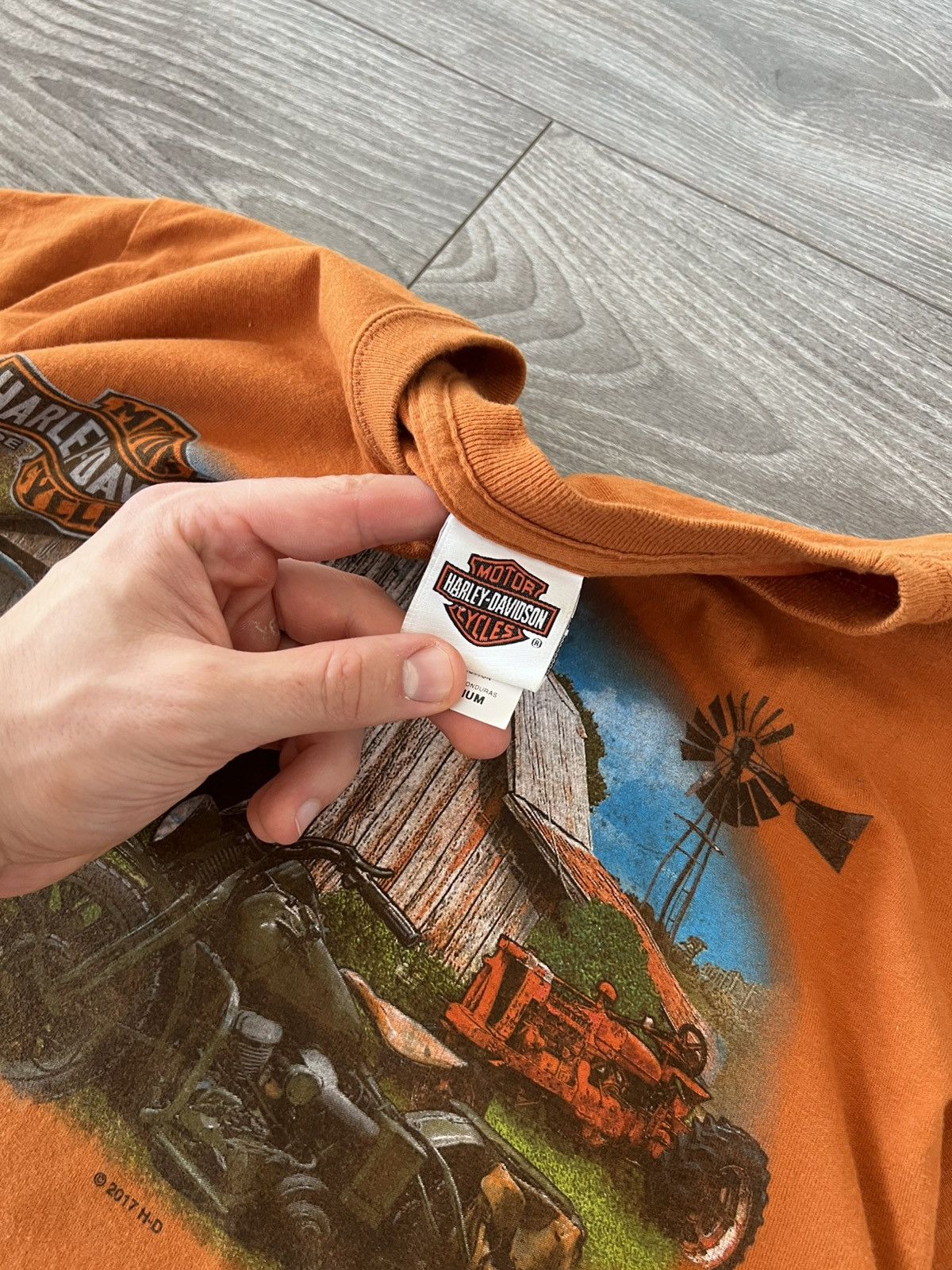 Harley Davidson × Vintage ‼️Vintage Harley Davidson Archival Double Print Tee‼️ Size US M / EU 48-50 / 2 - 14 Thumbnail