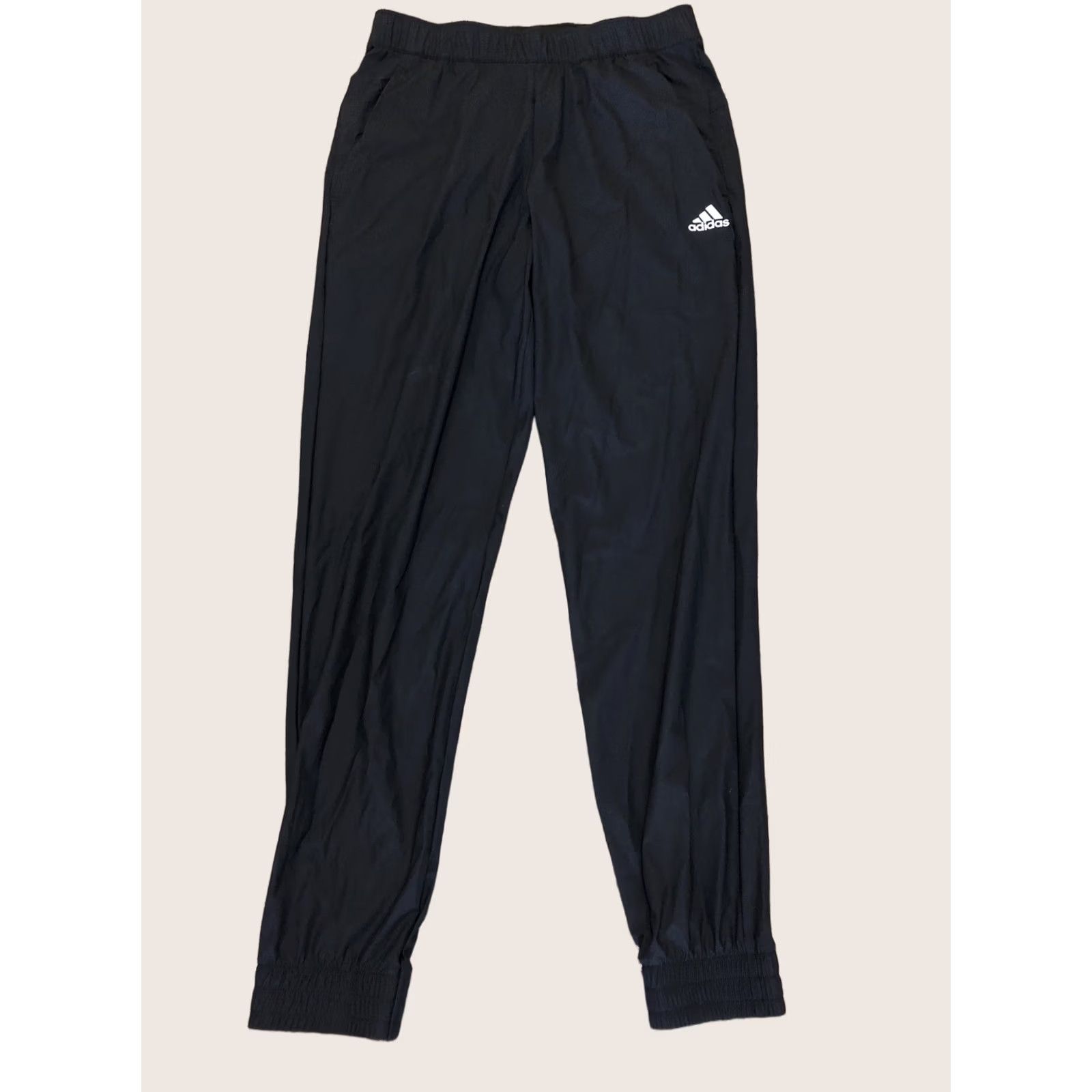 Adidas Adidas Essential Golf Joggers Pants Men Size S Black Athletic Sports Jogger Tapered Style Athleticwear Activewear Versatile Size US 29 - 1 Thumbnail