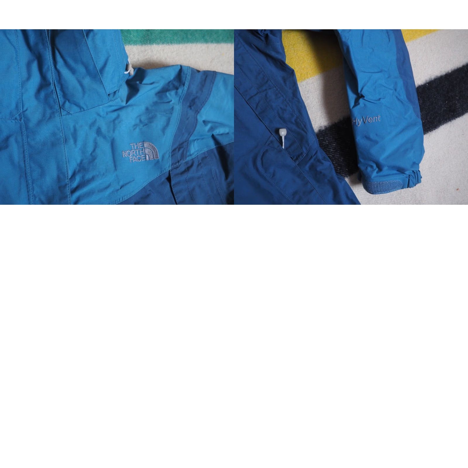 The North Face VINTAGE The North Face Jacket Windbreaker Hooded TNF Hyvent Blue Outdoor Ski Hiking M Women Medium Size M / US 6-8 / IT 42-44 - 8 Thumbnail