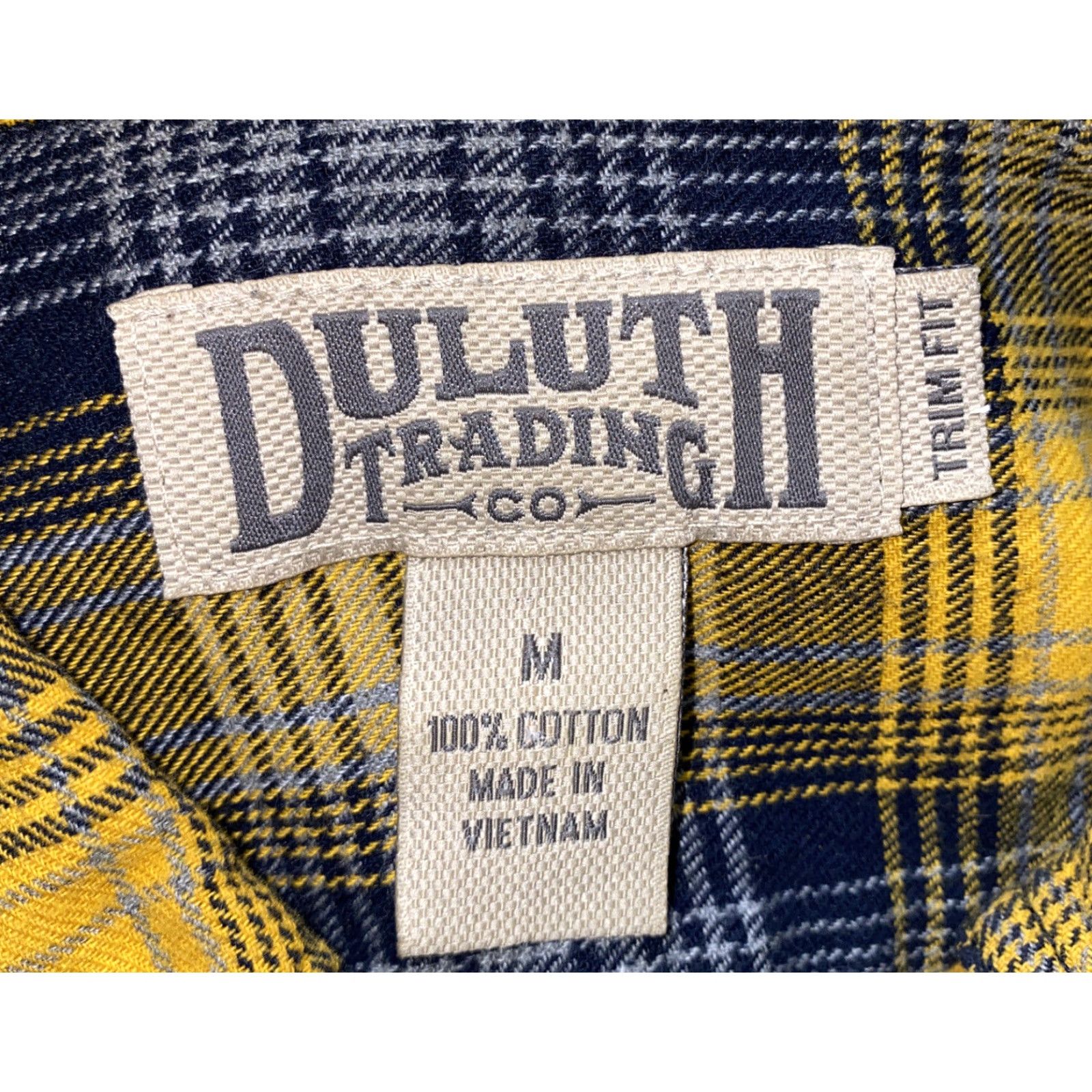 Duluth Trading Company Duluth Trading Co Mens Plaid Shirt Long Sleeve Cotton Flannel Button-Up Size M Yellow/Blue Mens Shirt Size US M / EU 48-50 / 2 - 6 Thumbnail