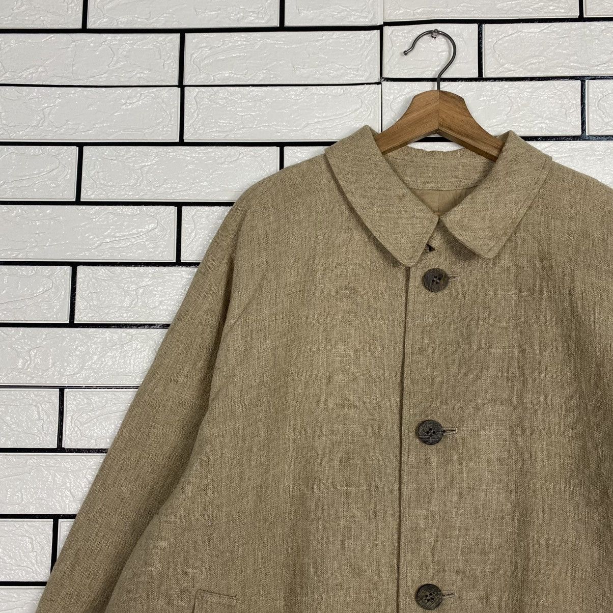 Issey Miyake Vintage Issey Miyake Oversized Balloon Jacket Linen Wool Size US L / EU 52-54 / 3 - 8 Thumbnail