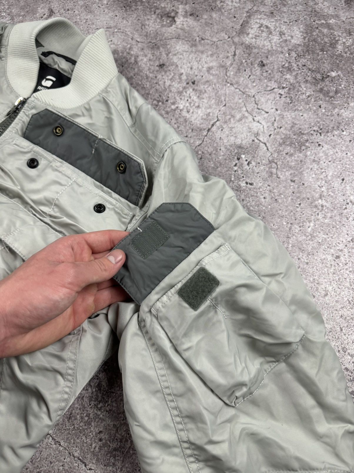 G-Star G-Star E Harness Windbreaker Stripped Multipocket Bomber Size US M / EU 48-50 / 2 - 9 Thumbnail
