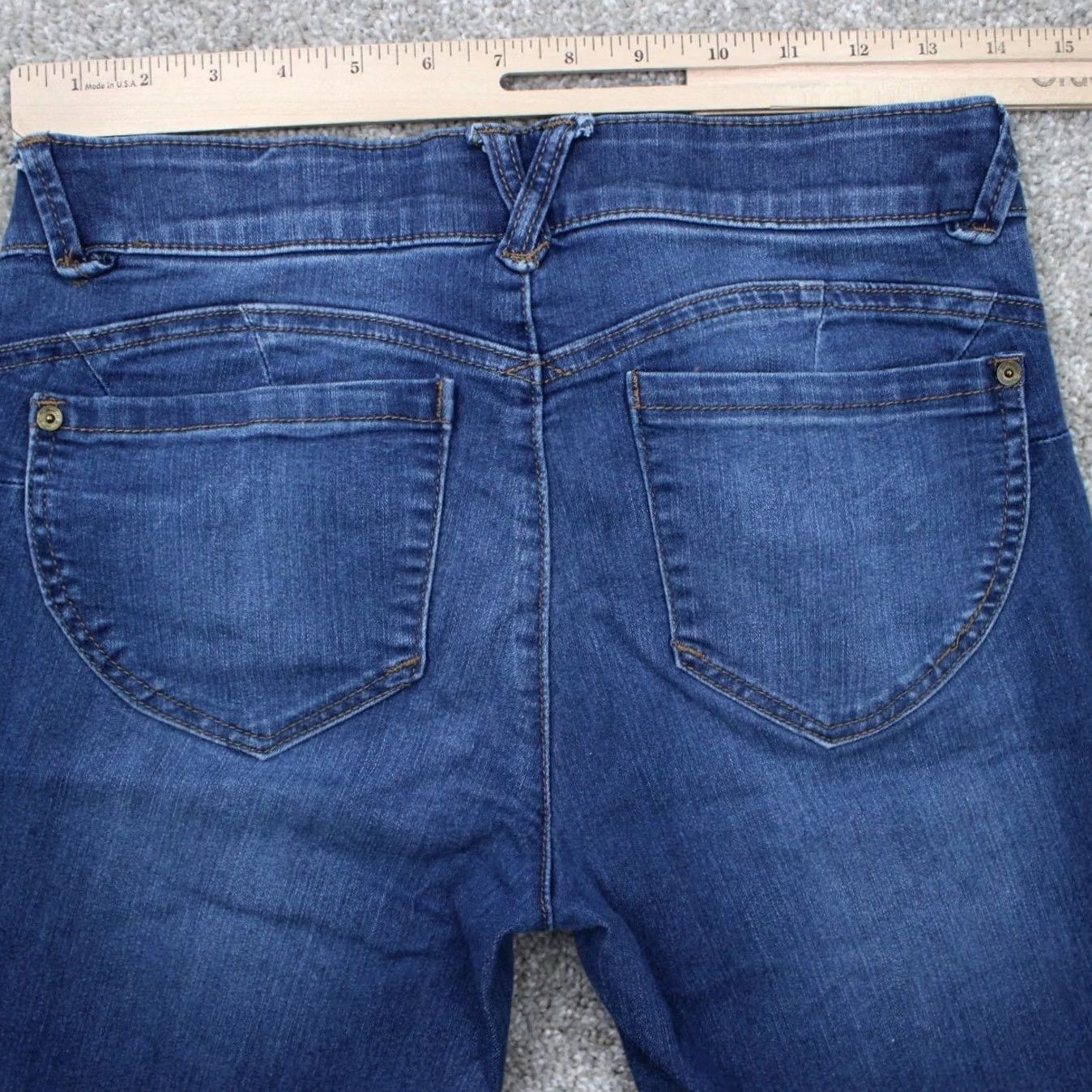 Vintage Democracy Jeans Womens 6 Blue Distressed Denim w/ 26" inseam City College Urban Fit Regular Mens Womens Size 28" / US 6 / IT 42 - 7 Thumbnail