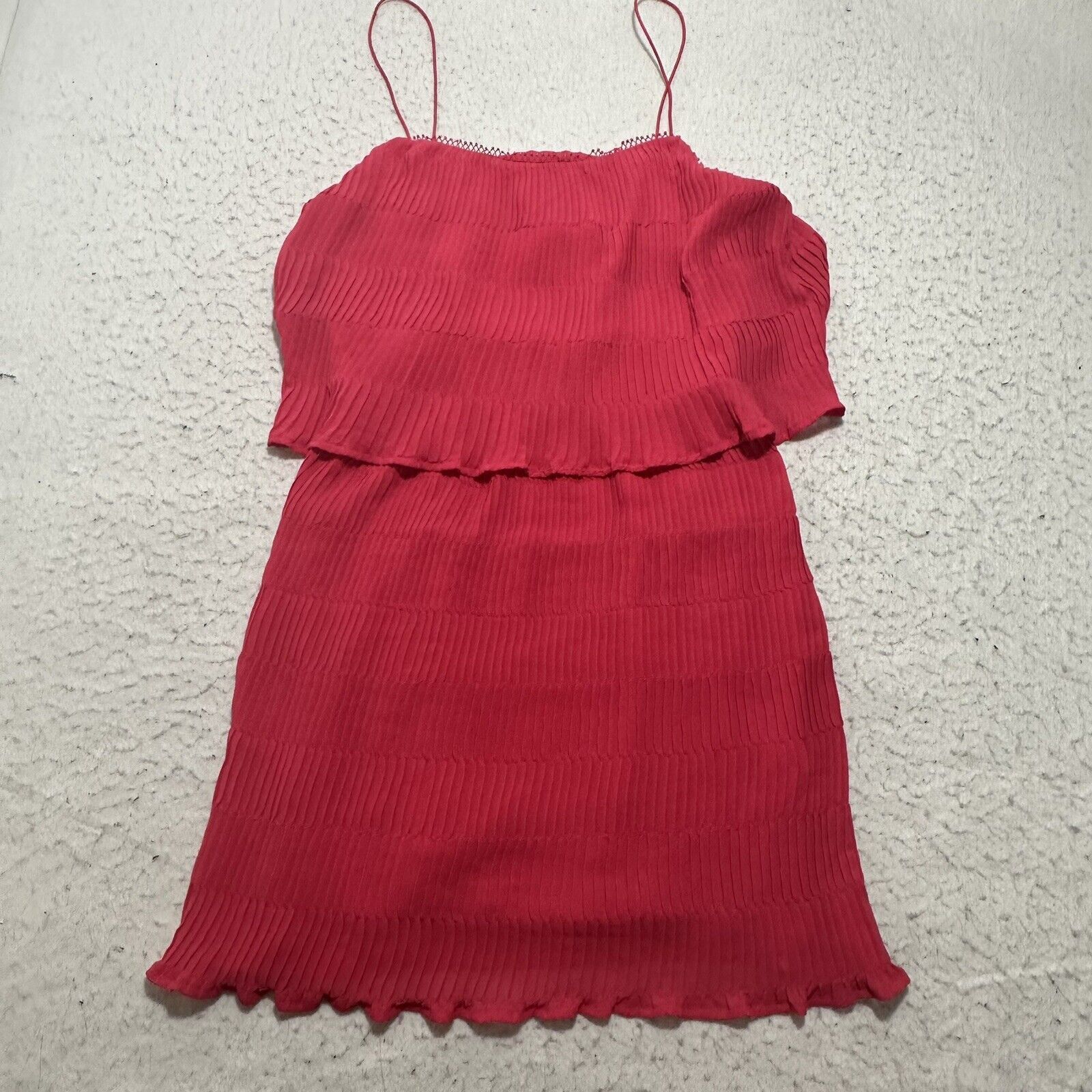 Anthropologie Moon River Anthropologie Small Hot Pink Mini Dress Size S / US 4 / IT 40 - 3 Thumbnail