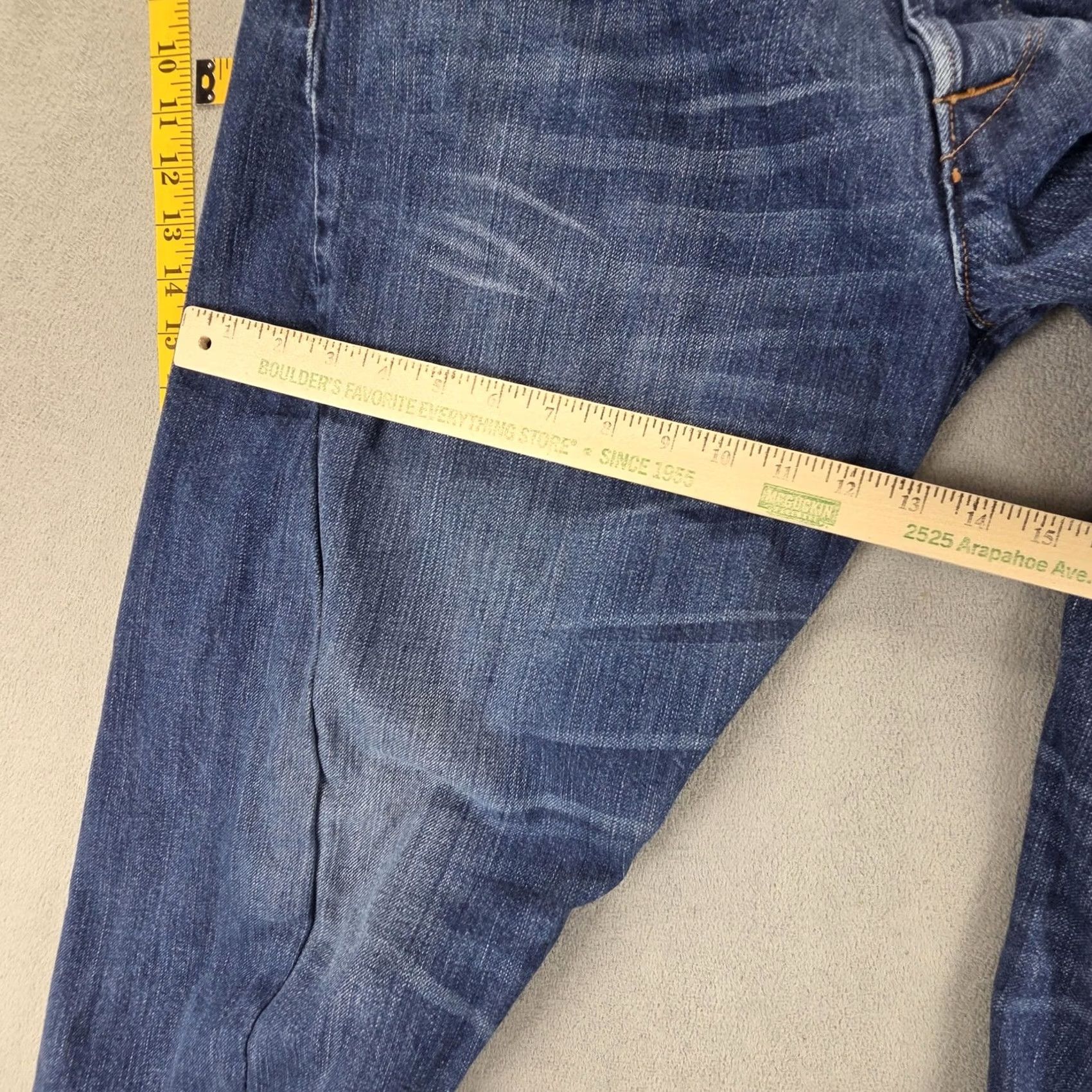 Levi's VINTAGE Levi's Engineered Jeans Mens Blue Twisted Straight Leg 30x29 Levis Engineered Jeans Denim Cotton Button Pockets Solid Fall Mens Size US 30 / EU 46 - 6 Thumbnail