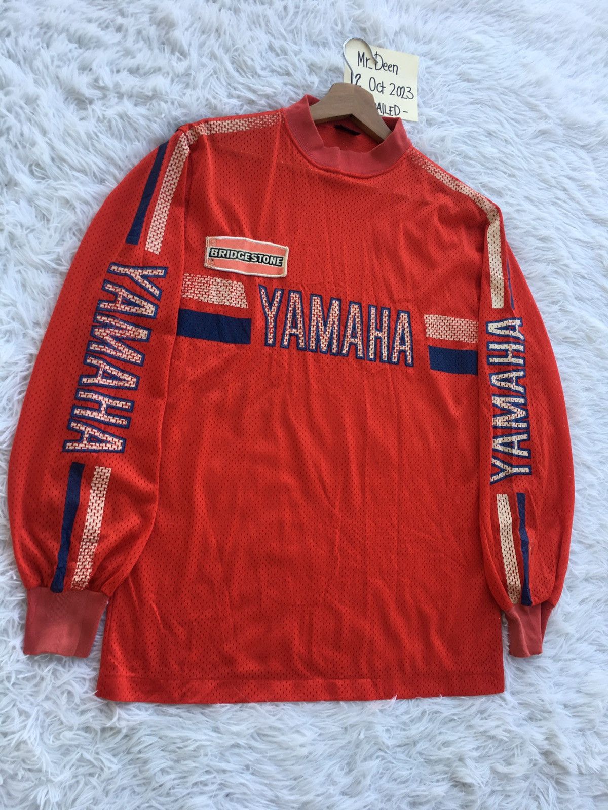 Vintage Rare Vintage Yamaha Bridgestone Longsleeve Jersey Size US L / EU 52-54 / 3 - 2 Thumbnail