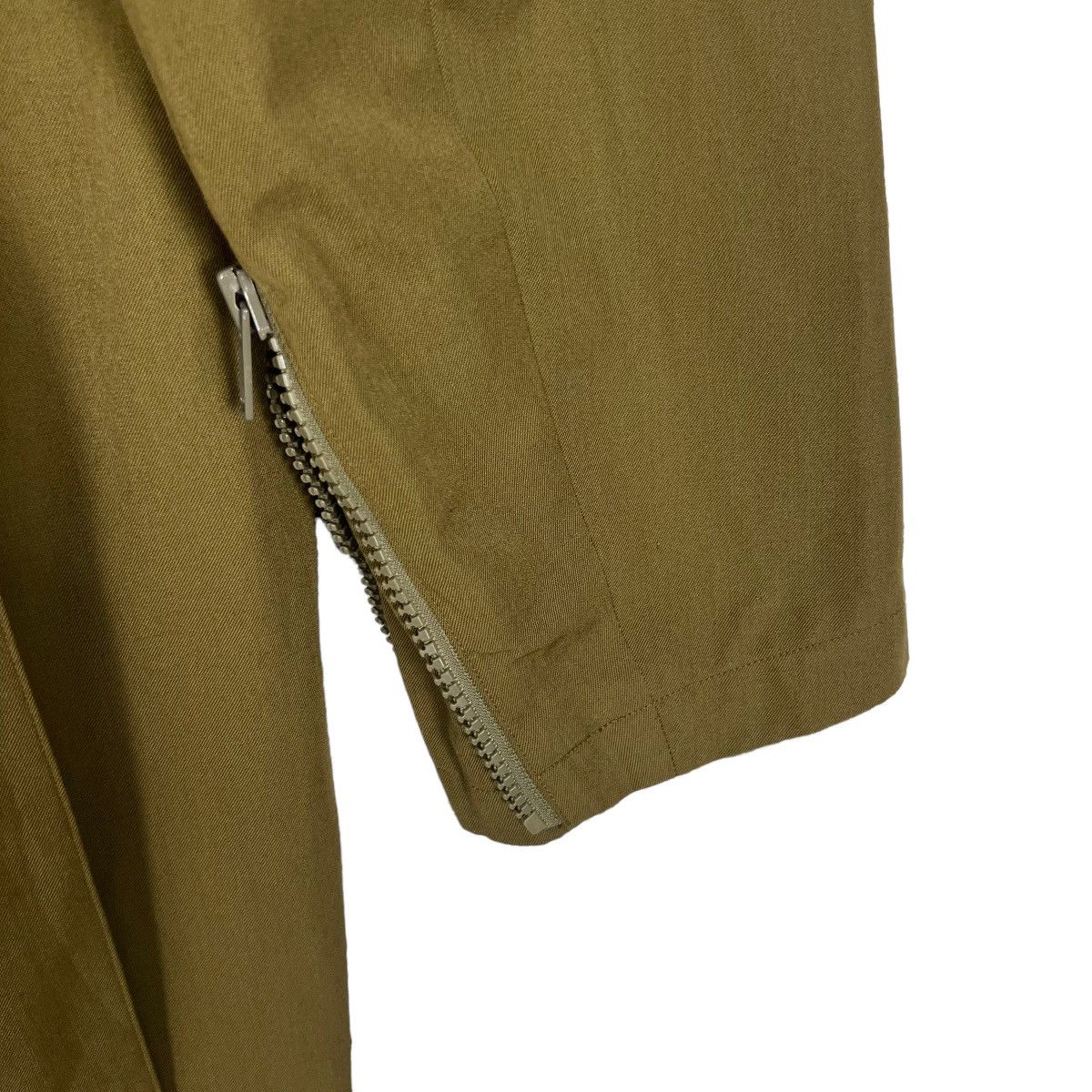 Yohji Yamamoto Dark Green Long Coat Large Notch Lapel Collar Size US L / EU 52-54 / 3 - 10 Thumbnail