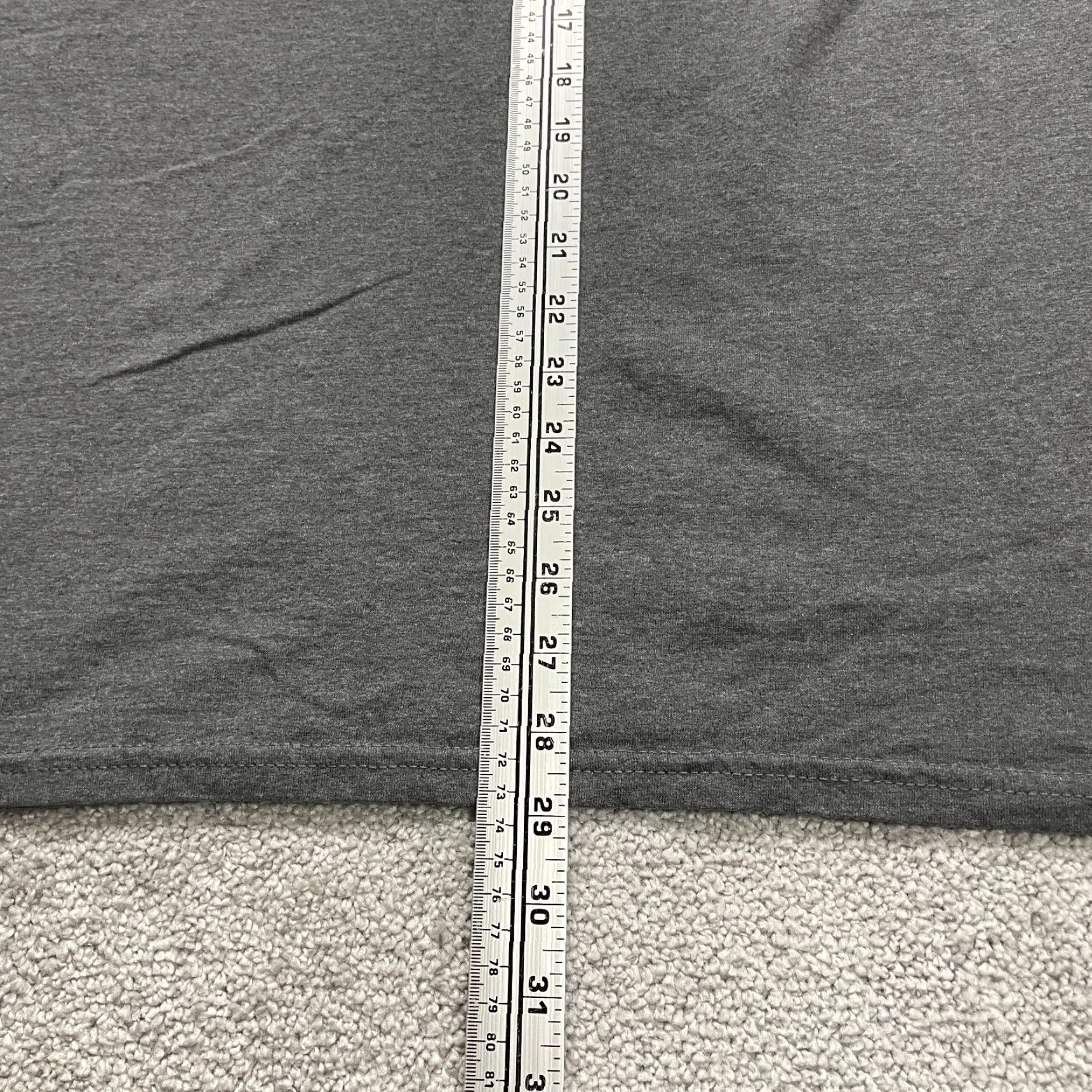 Fruit Of The Loom Fruit Of The Loom Shirt Mens XL Gray Cotton Long Sleeve Crew Neck T-Shirt Size US XL / EU 56 / 4 - 7 Thumbnail