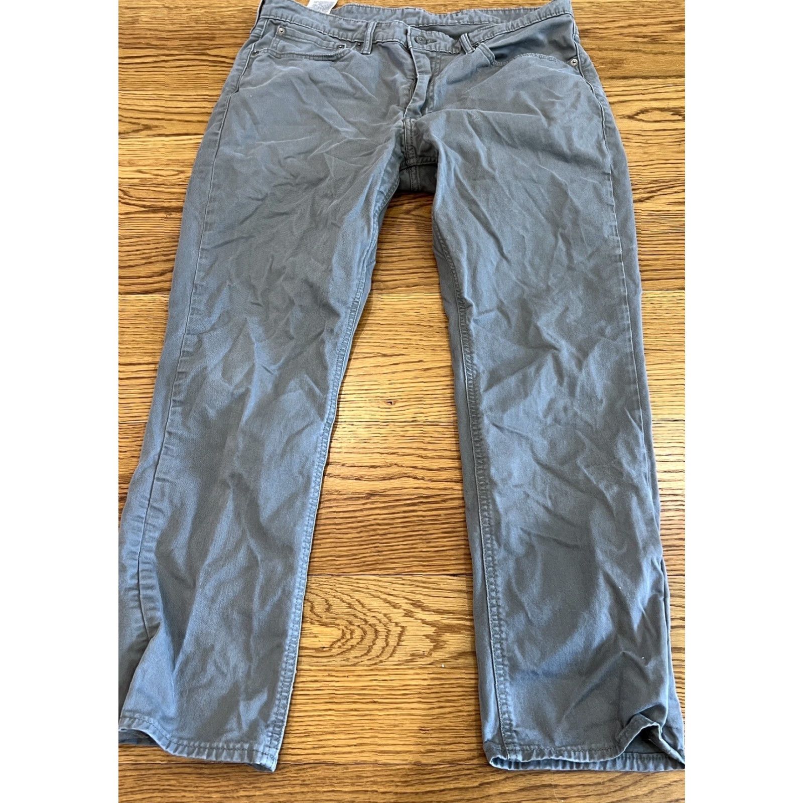 Levi's Levi's 511 Jeans Mens 36x30 Gray Wash Slim Tapered Leg Stretch Denim 5-Pocket Zip Button Size US 36 / EU 52 - 6 Thumbnail