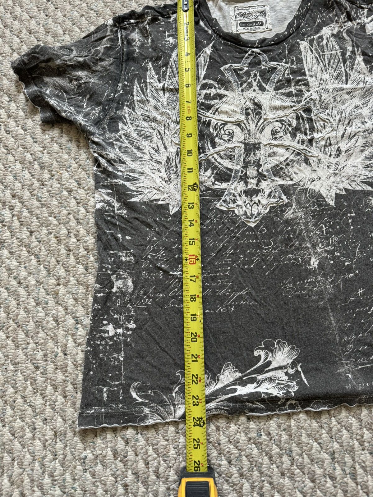 Retrofit Vintage y2k Grey Retrofit Cross Shirt (S) Size US S / EU 44-46 / 1 - 5 Thumbnail