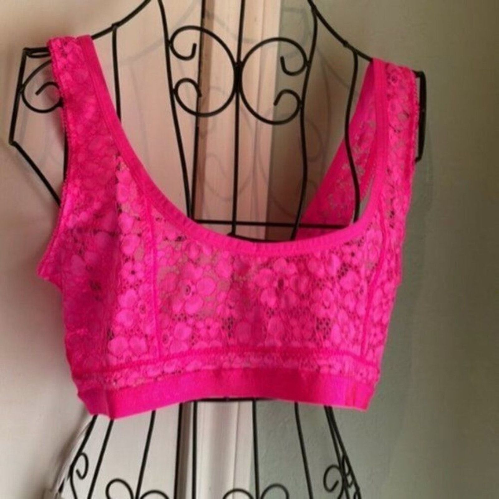 Stella McCartney Stella McCartney Fuchsia lace Bra L Size ONE SIZE - 6 Thumbnail