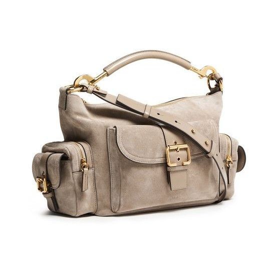 Chloe Chloe Camera Motty Gray Suede Shoulder Bag New & Authentic Size ONE SIZE - 2 Thumbnail