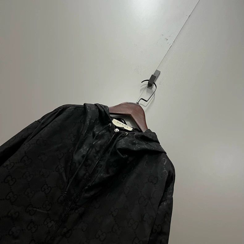 Gucci Gucci Dark pattern full print double G old flower hooded ja Size US M / EU 48-50 / 2 - 8 Thumbnail