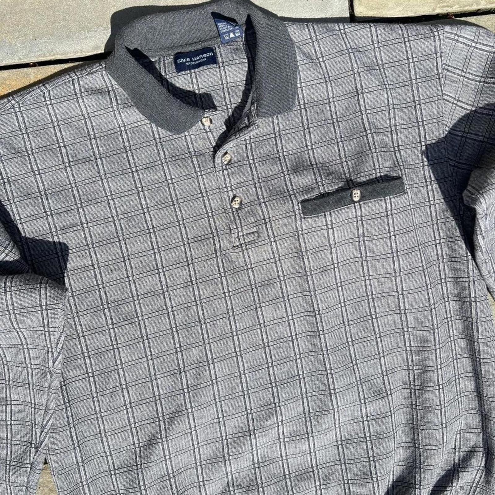 Vintage Vintage 90s Plaid Pattern Polo Sweater Size US L / EU 52-54 / 3 - 2 Thumbnail