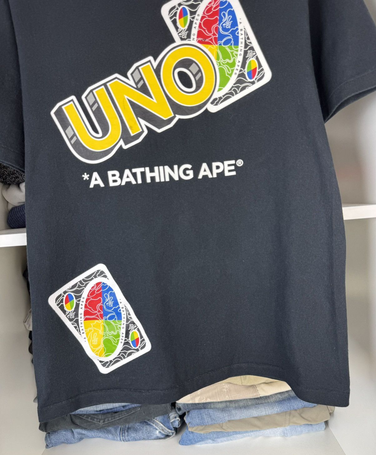 Bape Bape A Bathing Ape x UNO T-shirt Size US S / EU 44-46 / 1 - 15 Thumbnail