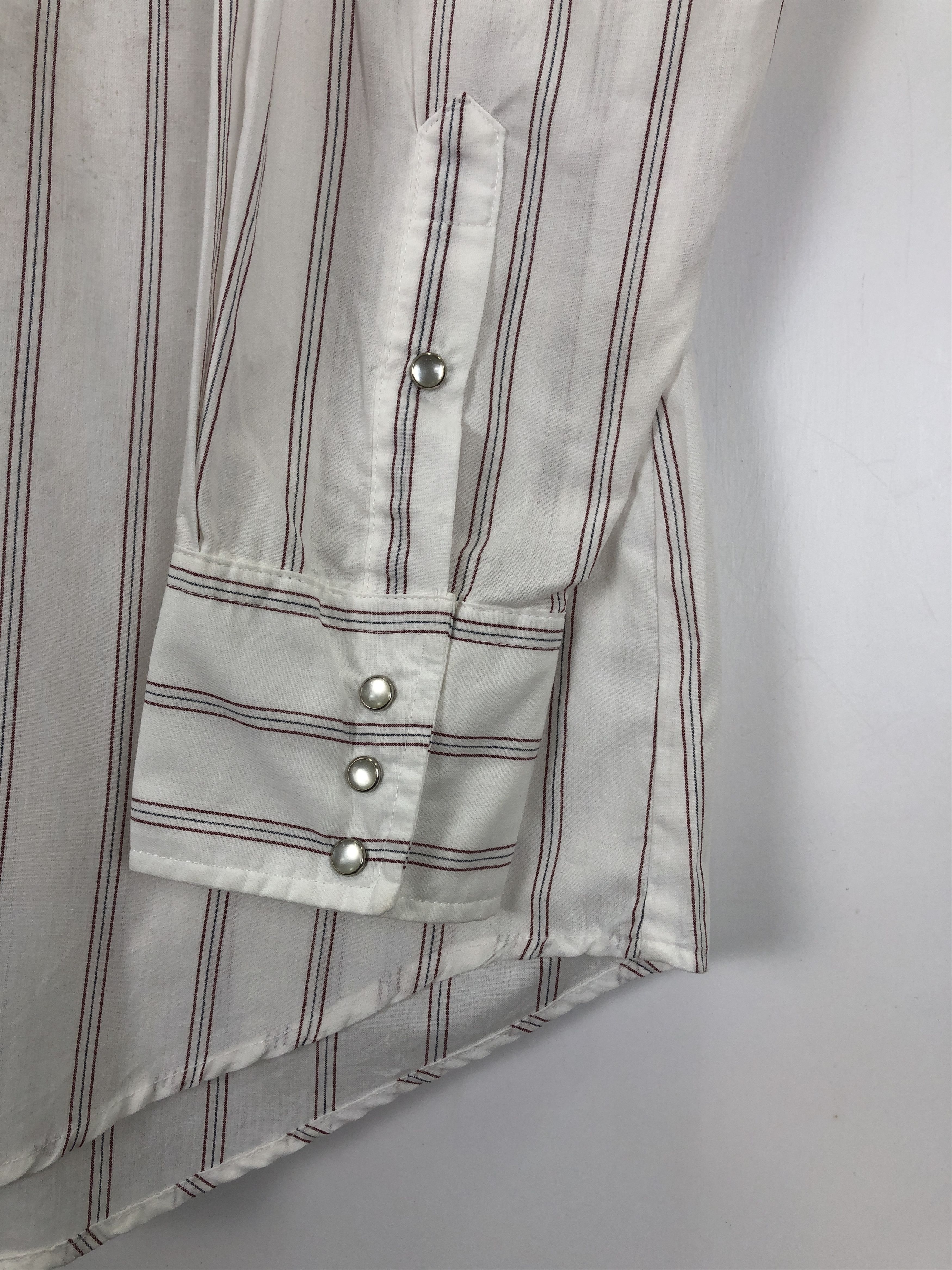 Japanese Brand × Vintage Vintage 70s Karmen Double Pocket Stripe Western Shirt TA0484 Size US XL / EU 56 / 4 - 7 Thumbnail