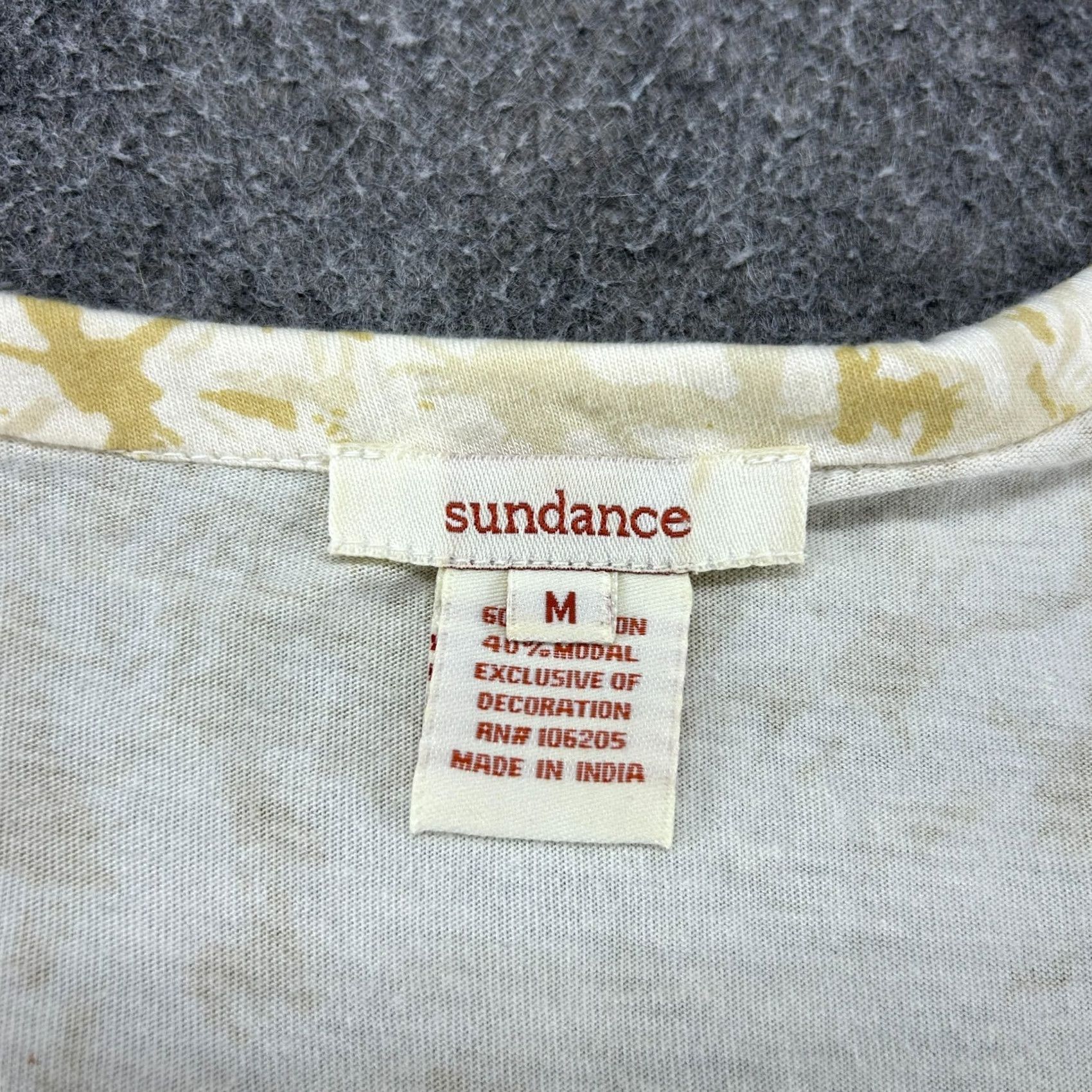 Vintage VINTAGE Sundance Shirt Womens M Yellow Red Floral Embroidered Butterfly Boho Casual Size M / US 6-8 / IT 42-44 - 4 Thumbnail