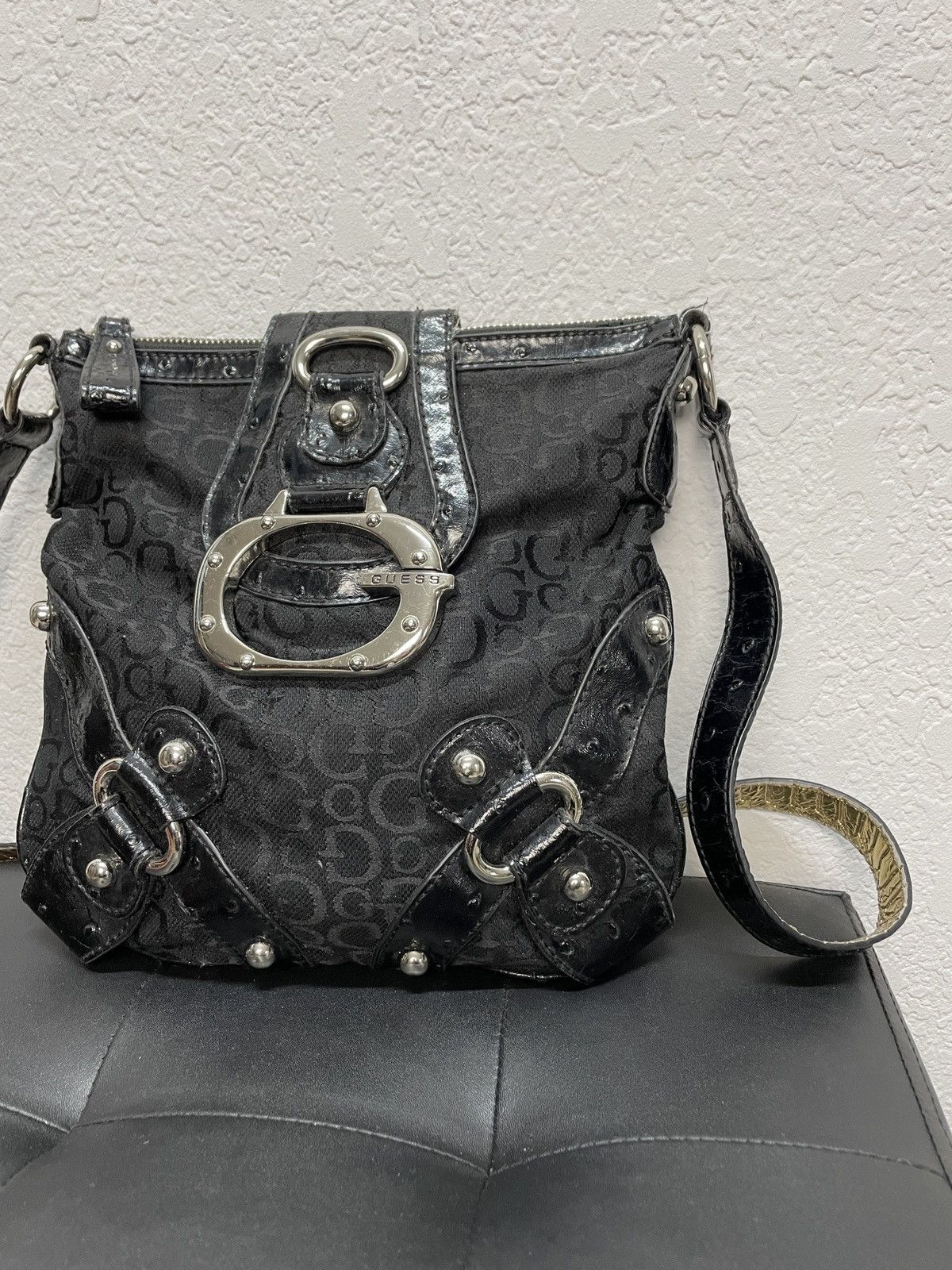 Guess × Vintage Rare🔥🔥 Y2K Vintage GUESS Baguette Shoulder Bag Denim Size ONE SIZE - 5 Thumbnail