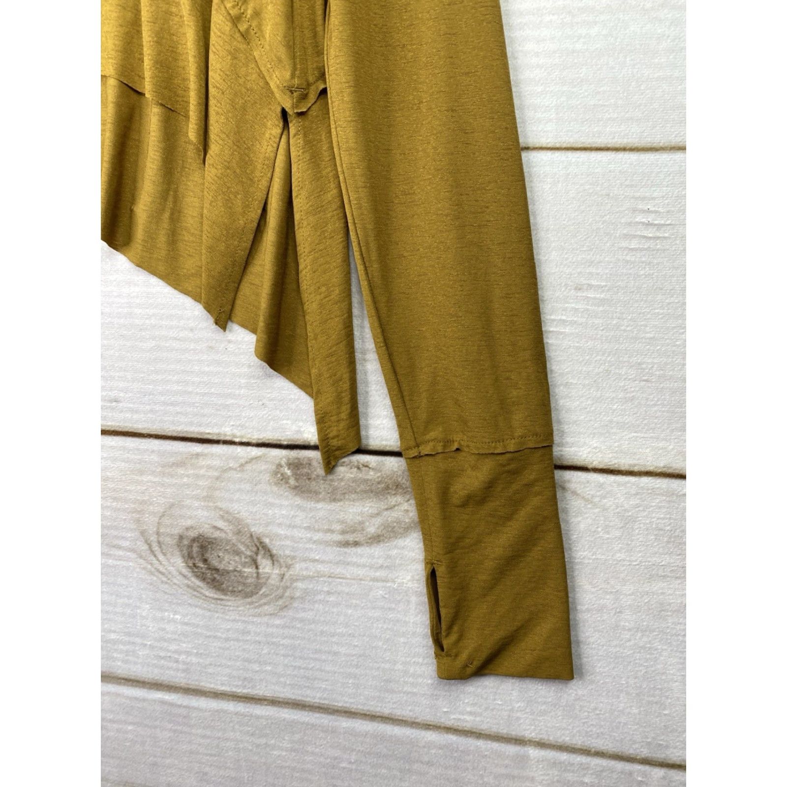 Free People Free People Movement Tempo Top XS Gold Long Sleeve Pullover Blouse Womens Spring Casual Knit Shirt Size XS / US 0-2 / IT 36-38 - 3 Thumbnail