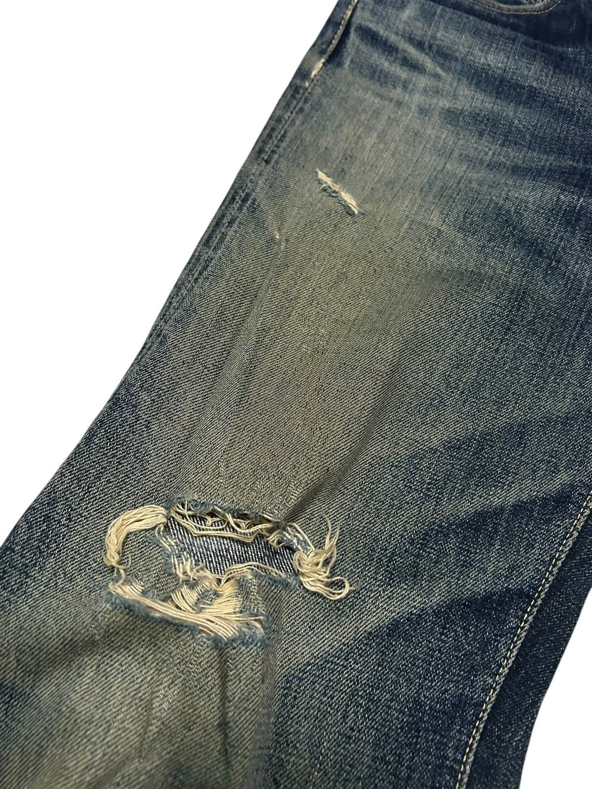 Japanese Brand × Kapital × Vintage Vtg JapaneseBrand Hooper jeans Distreessed Selvedge Denim 🎌☠️ Size US 30 / EU 46 - 7 Thumbnail