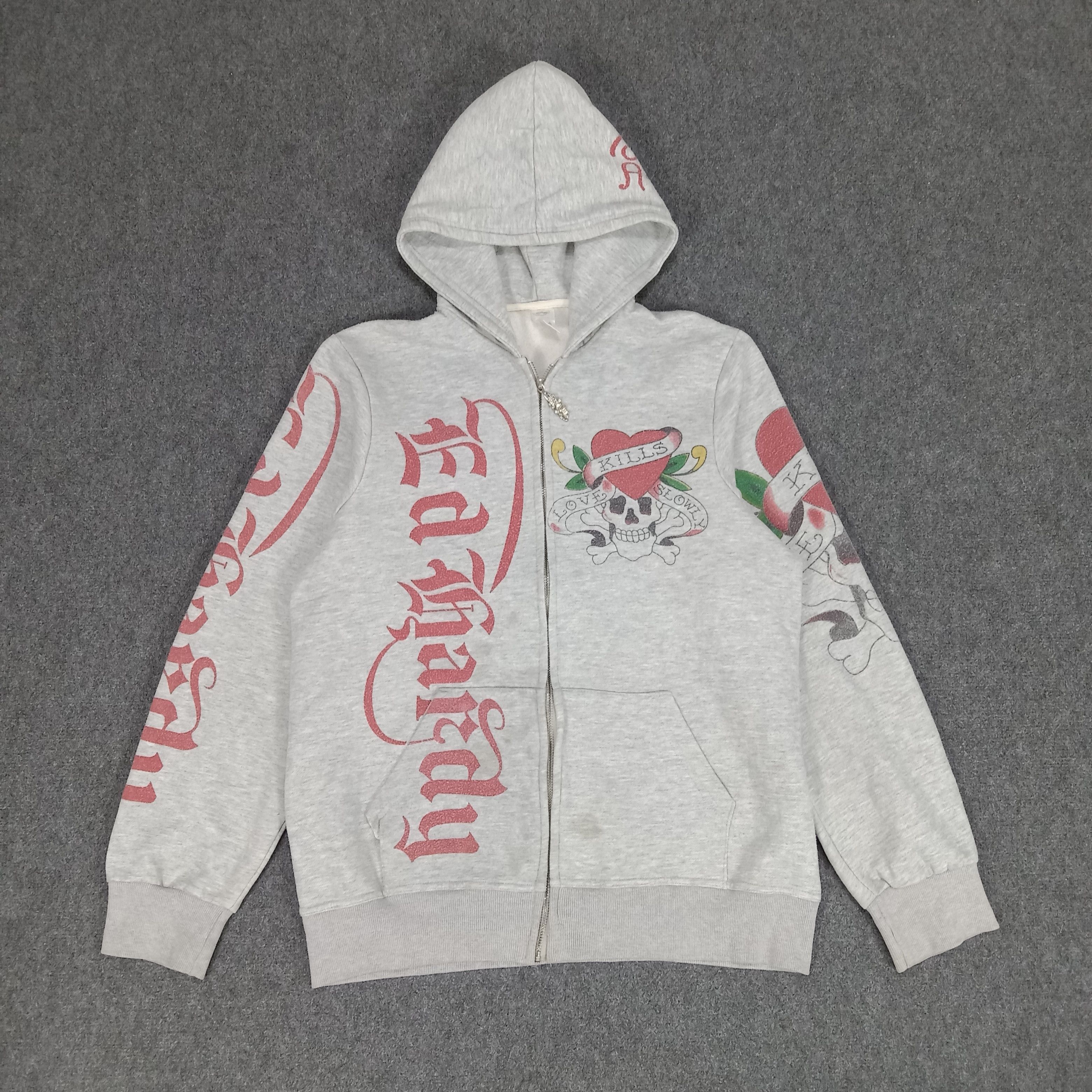 Christian Audigier × Ed Hardy × Vintage Ed Hardy by Christian Audiger Skull Art Hoodies Size US M / EU 48-50 / 2 - 1 Thumbnail