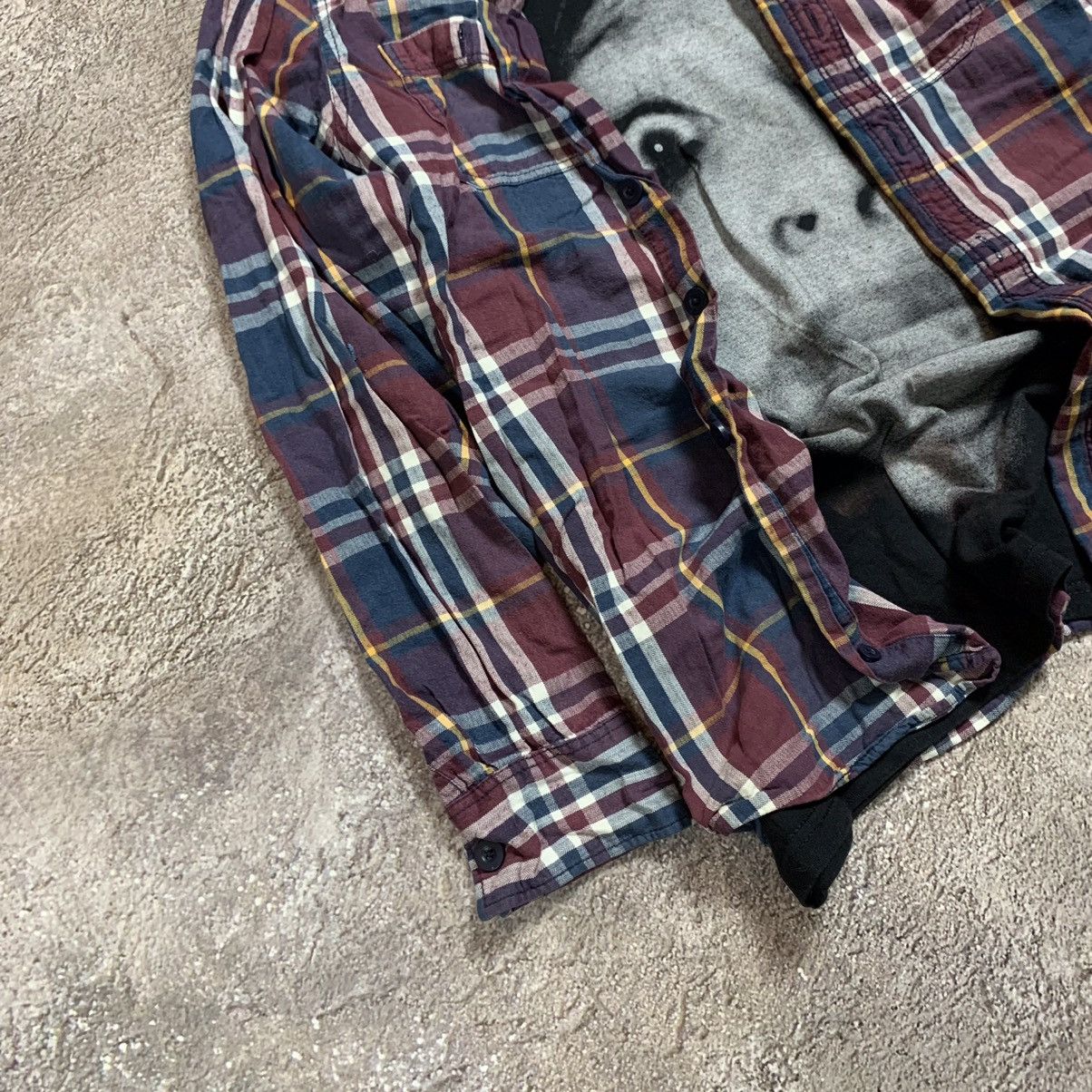 Vintage Vintage 90s Plaid Shirt Graphic Streetwear Grunge Oversized Size US L / EU 52-54 / 3 - 2 Thumbnail