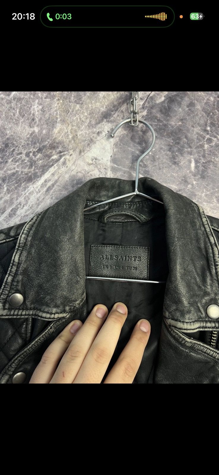 Allsaints AllSaints Cargo Biker Used Style Leather Jacket ! Size S / US 4 / IT 40 - 5 Thumbnail