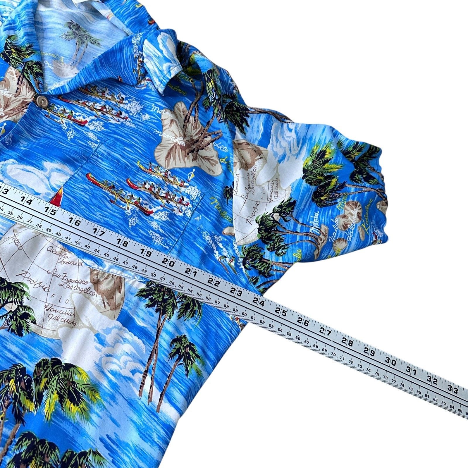 Ocean Pacific Vintage Ocean Pacific Hawaiian Shirt Men’s Large Blue Beach Size US L / EU 52-54 / 3 - 9 Thumbnail