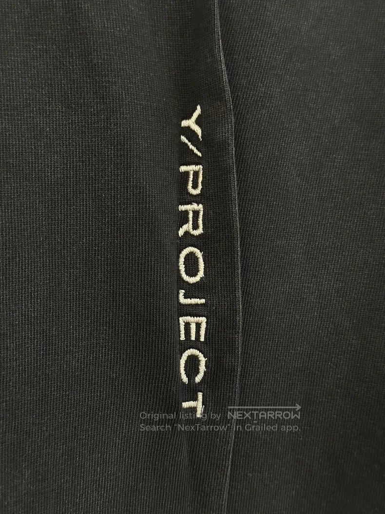 Y/Project Y/Project Size S Washed black embroidered logo round neck T Size US S / EU 44-46 / 1 - 4 Thumbnail