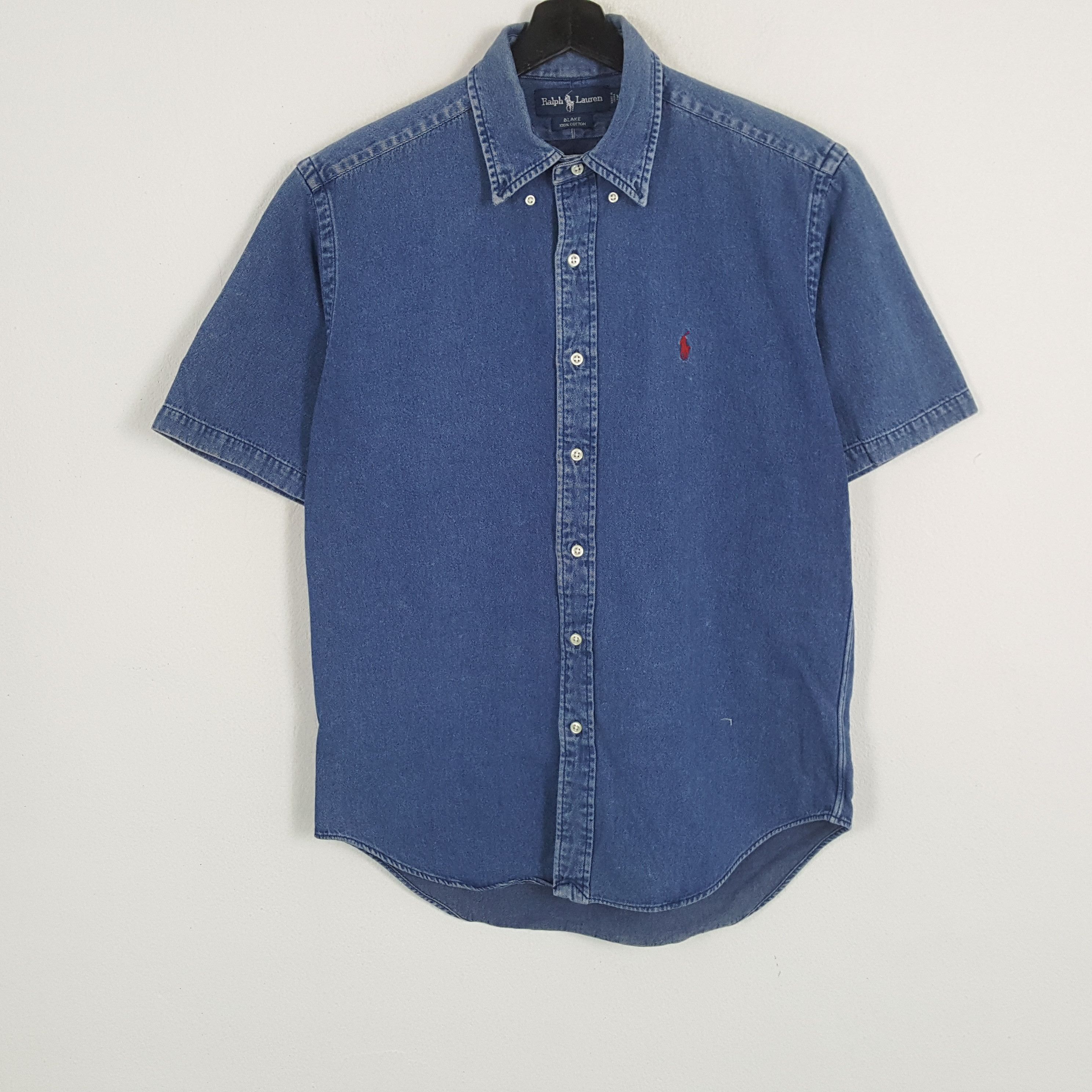 Ralph Lauren × Vintage RALPH LAUREN Small Logo Design Fashion Style Denim Shirt Size US M / EU 48-50 / 2 - 1 Thumbnail