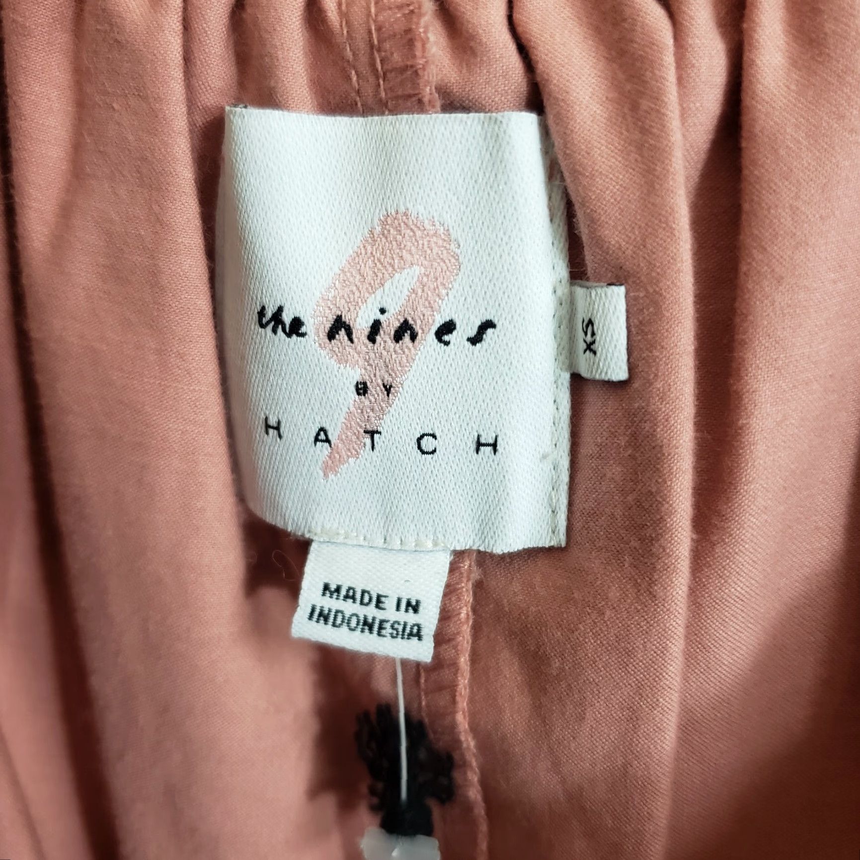Vintage The Nines by Hatch Jumpsuit Womens XS Pink Sleeveless Ruffle Button Front Cotton Blend One-Piece Maternity Size 26" / US 2 / IT 38 - 6 Thumbnail