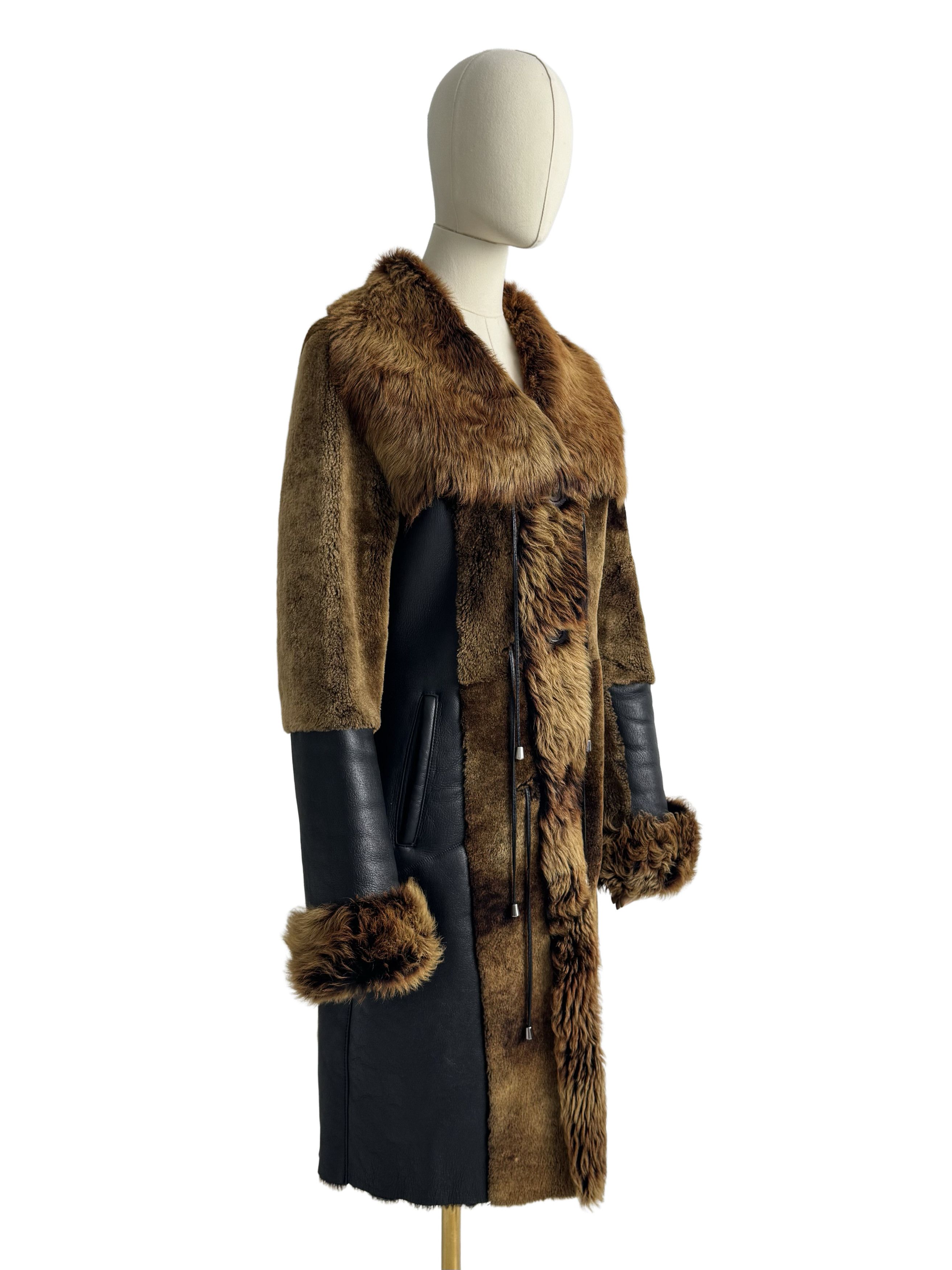 Vintage Vintage Real Doubleface Lambskins Coat Size S / US 4 / IT 40 - 1 Thumbnail