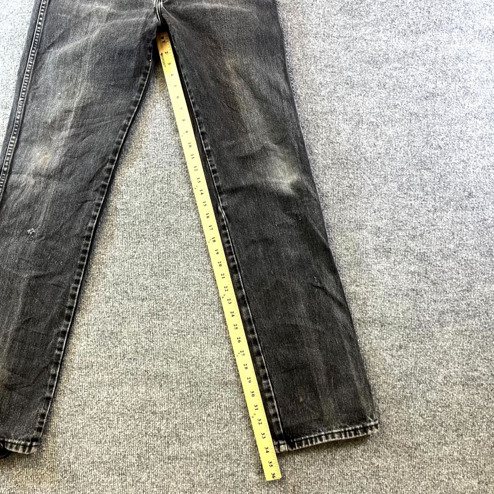 Wrangler Wrangler Cowboy Cut Original Fit Jeans Men's 32x36 Gray Denim Cotton High Rise Jeans Size US 32 / EU 48 - 4 Thumbnail