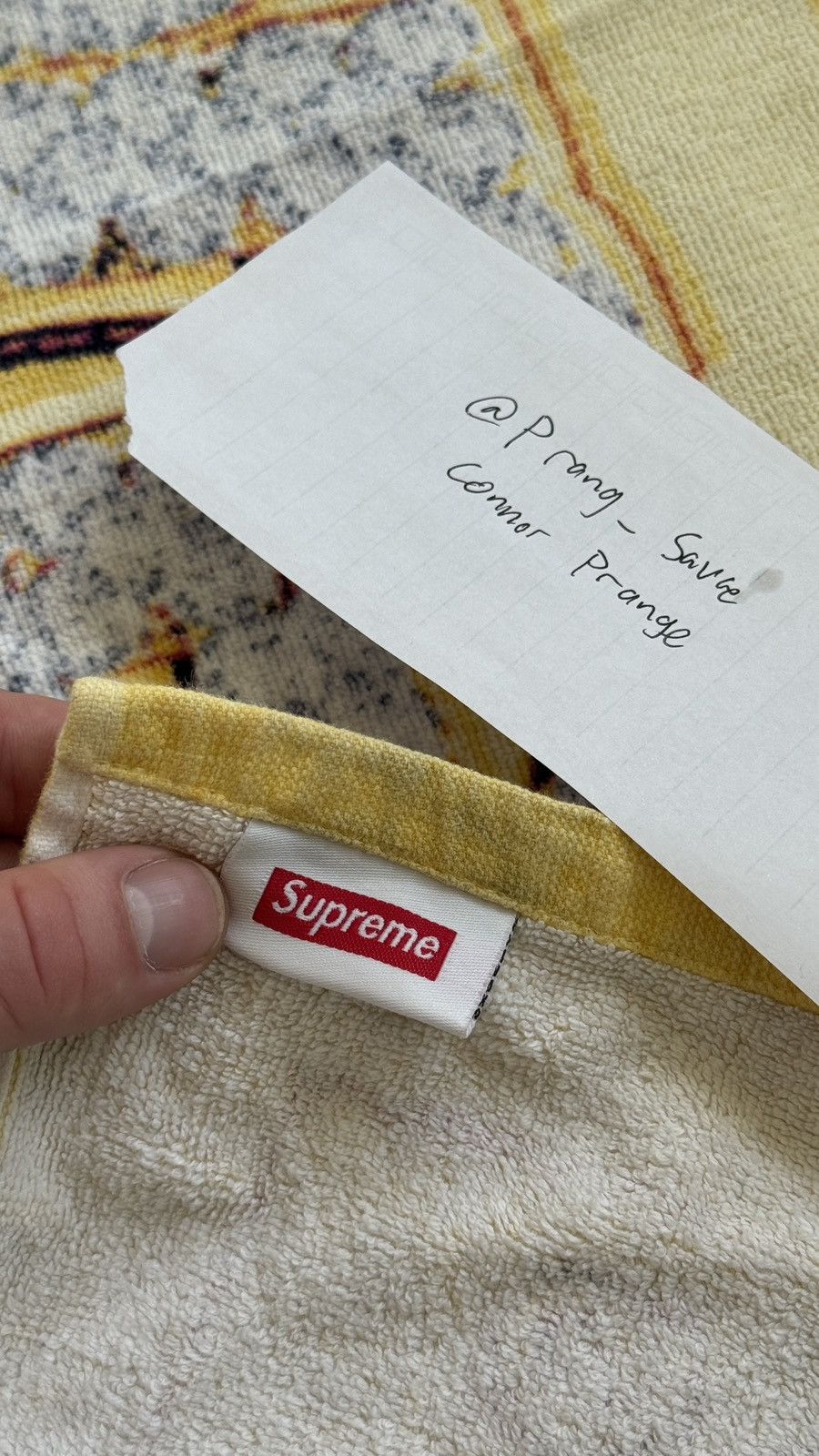 Supreme Supreme Bling Box Logo towel Size ONE SIZE - 2 Thumbnail