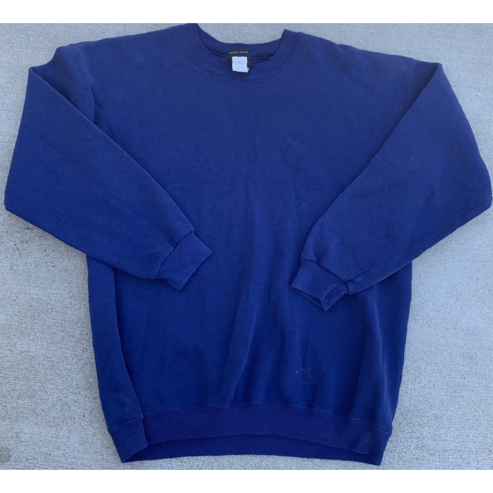 JCPenney VINTAGE USA Olympics Sweatshirt Pullover JCPenney Exclusive Size XL Blue Cotton Blend Embroidered Logo Men Sweatshirt 80s 90s Retro Sports USA Olympic Size US XL / EU 56 / 4 - 5 Thumbnail