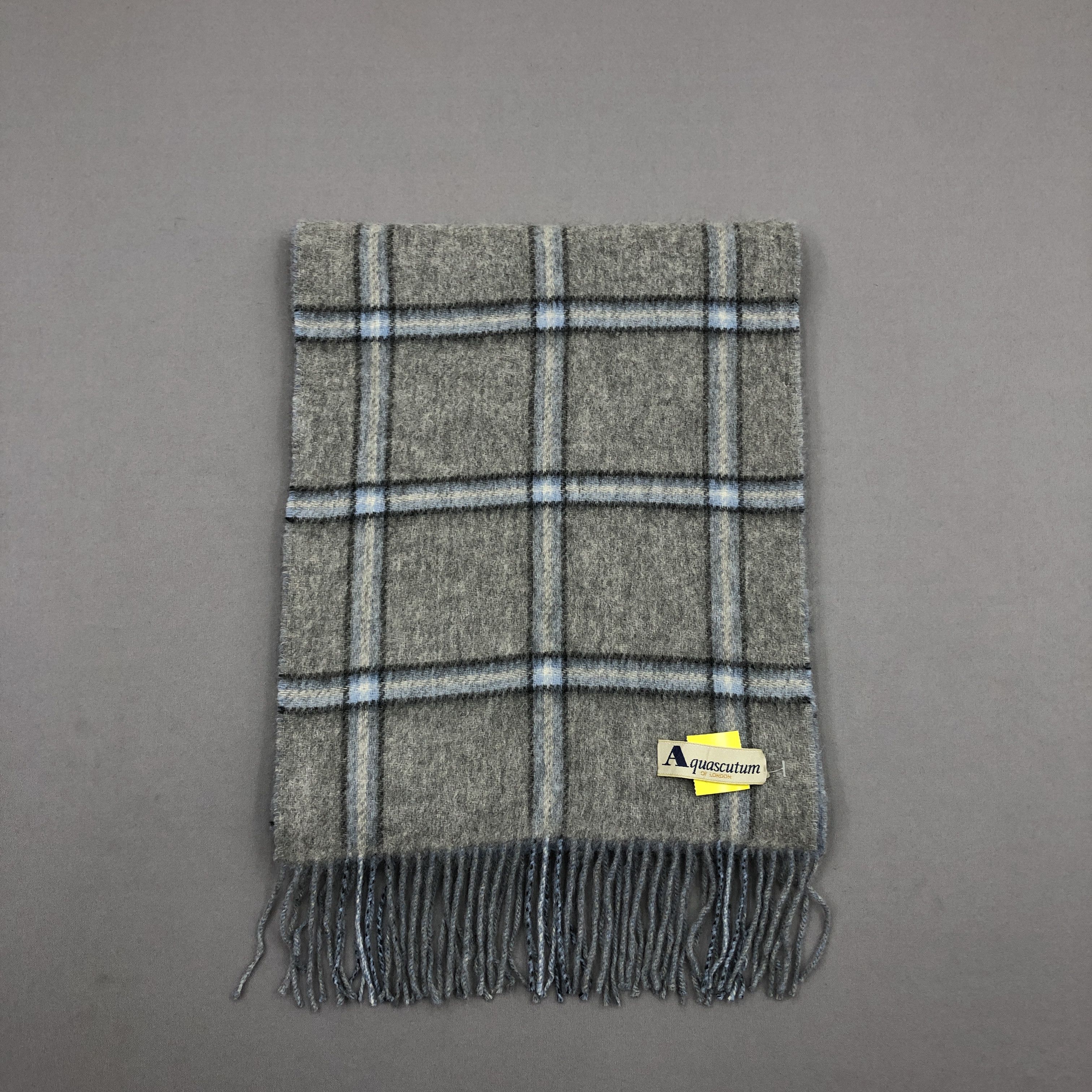 Aquascutum Vintage Aquascutum Scarf Muffler Wool Plaid Scarves Size ONE SIZE - 3 Thumbnail