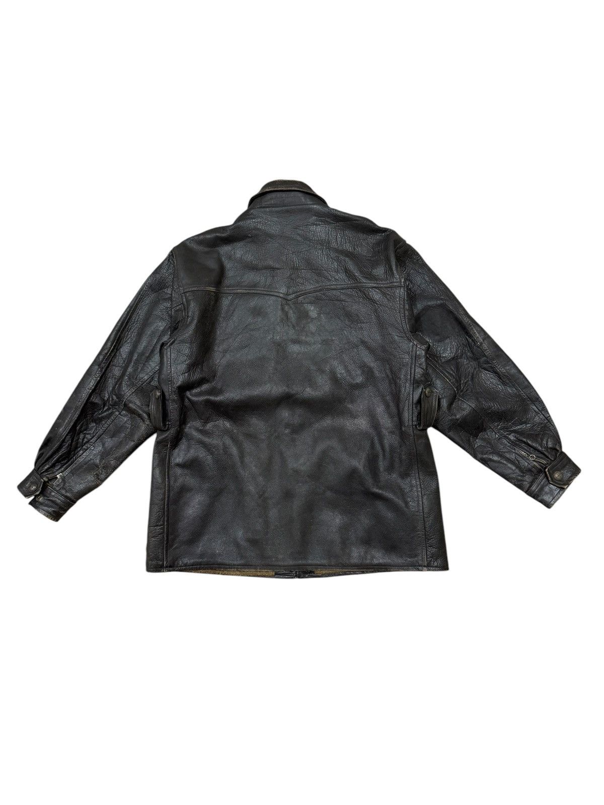 Genuine Leather Vintage Nour Style High Classes Fur Leather Jacket Size US M / EU 48-50 / 2 - 2 Thumbnail