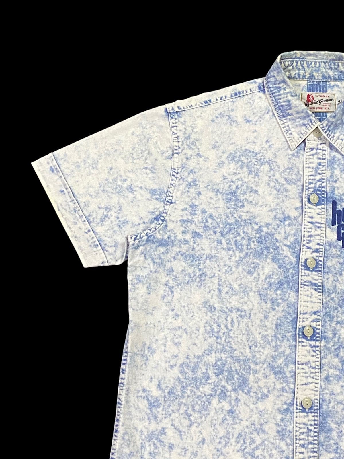 Hysteric Glamour × Japanese Brand Rare Design‼️Hysteric Glamour Acid Wash Shirt Button Ups Size US M / EU 48-50 / 2 - 17 Thumbnail