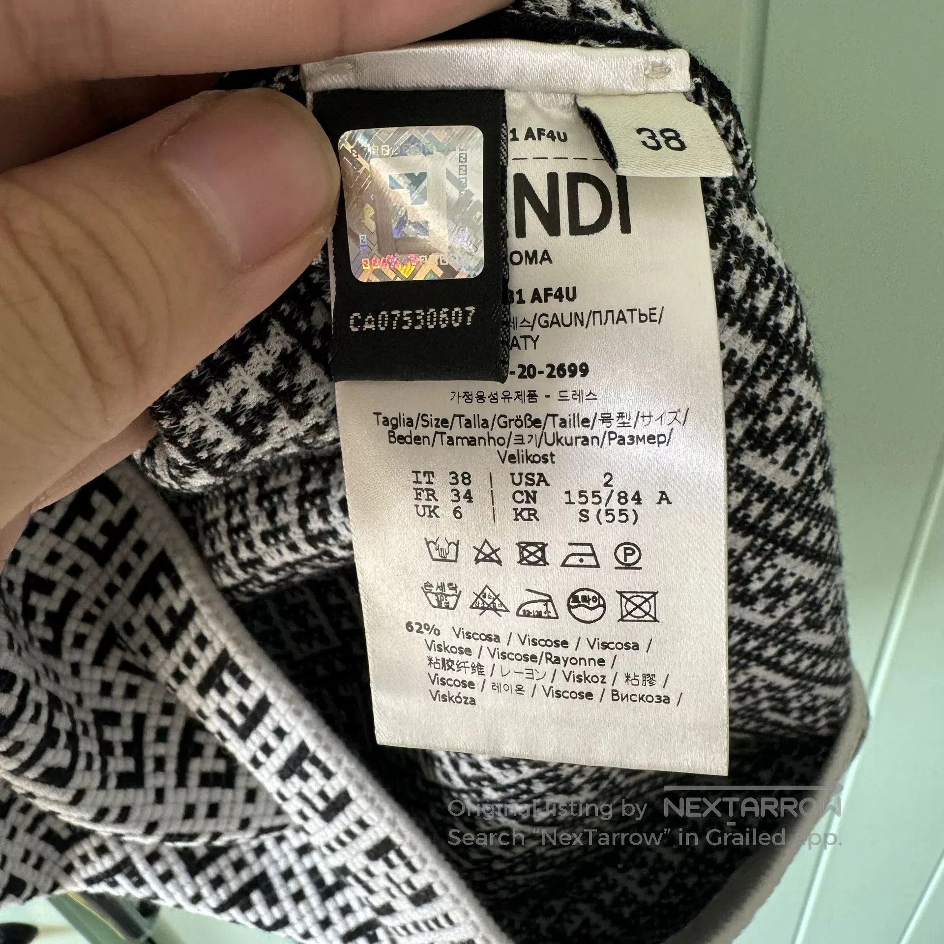 Fendi FENDI FF Logo Sling Dress. Size S / US 4 / IT 40 - 4 Thumbnail
