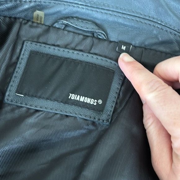 7Diamonds 7 Diamonds 100% Leather Bomber Jacket Slate Blue Men’s M Size US M / EU 48-50 / 2 - 5 Thumbnail