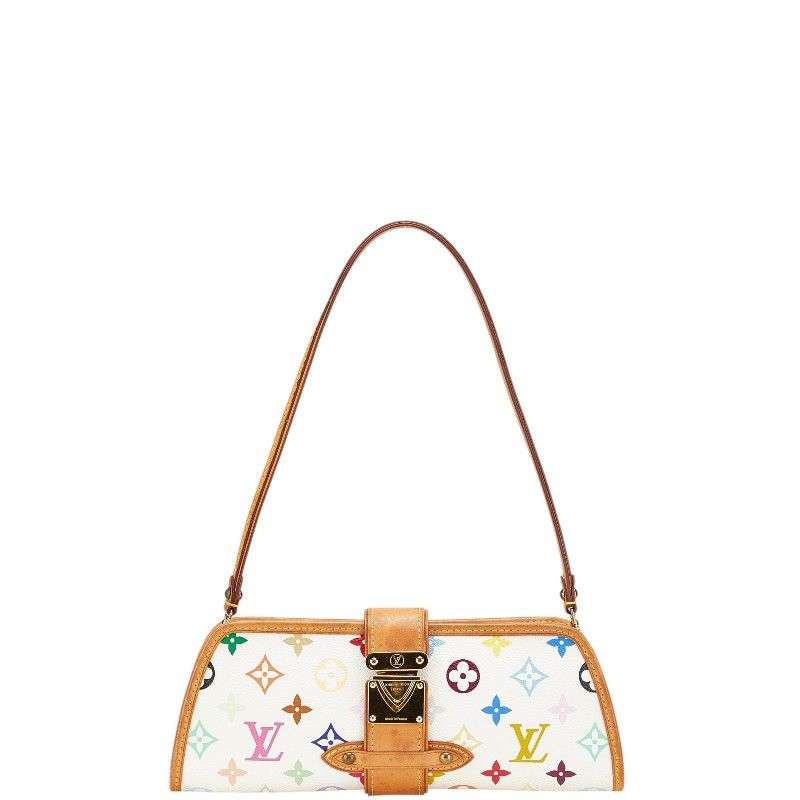 Louis Vuitton Louis Vuitton Shirley Monogram Multicolor Shoulder Bag Canvas Shoulder Bag M40049 in White, Women's