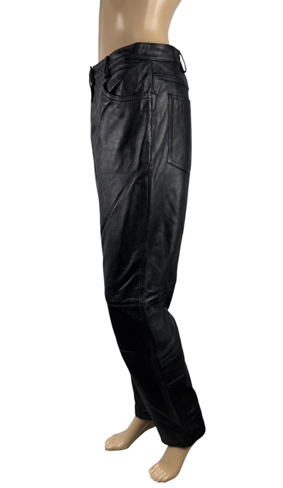 Other Betty Barclay Genuine Leather Pants Vintage size 40 Size 28" / US 6 / IT 42 - 4 Thumbnail