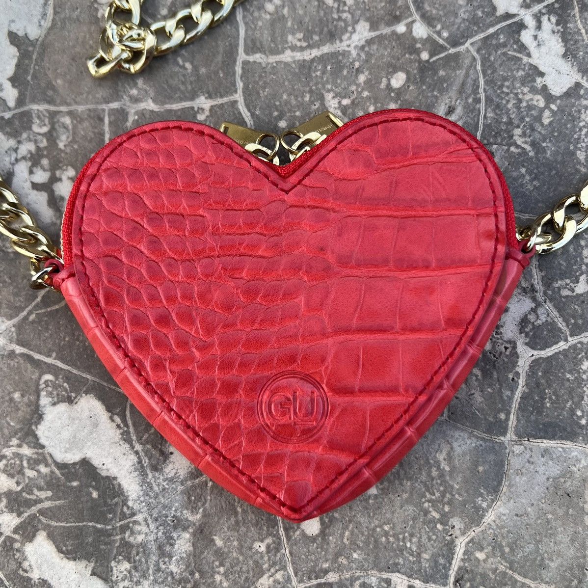 GU × Undercover Gu x Undercover Red Heart Gold Chain Bag Size ONE SIZE - 3 Thumbnail
