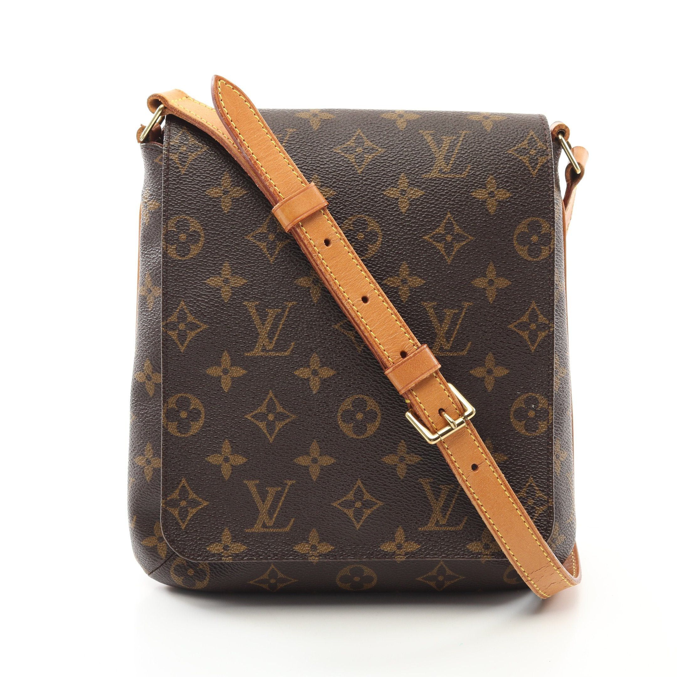 Louis Vuitton Louis Vuitton Musette Salsa Short Strap Monogram Shoulder Bag Leather Brown Size ONE SIZE - 1 Thumbnail